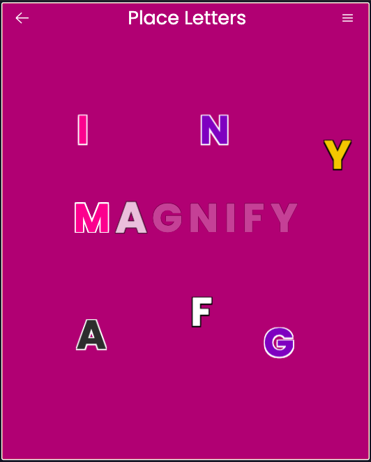 A screenshot of the activity