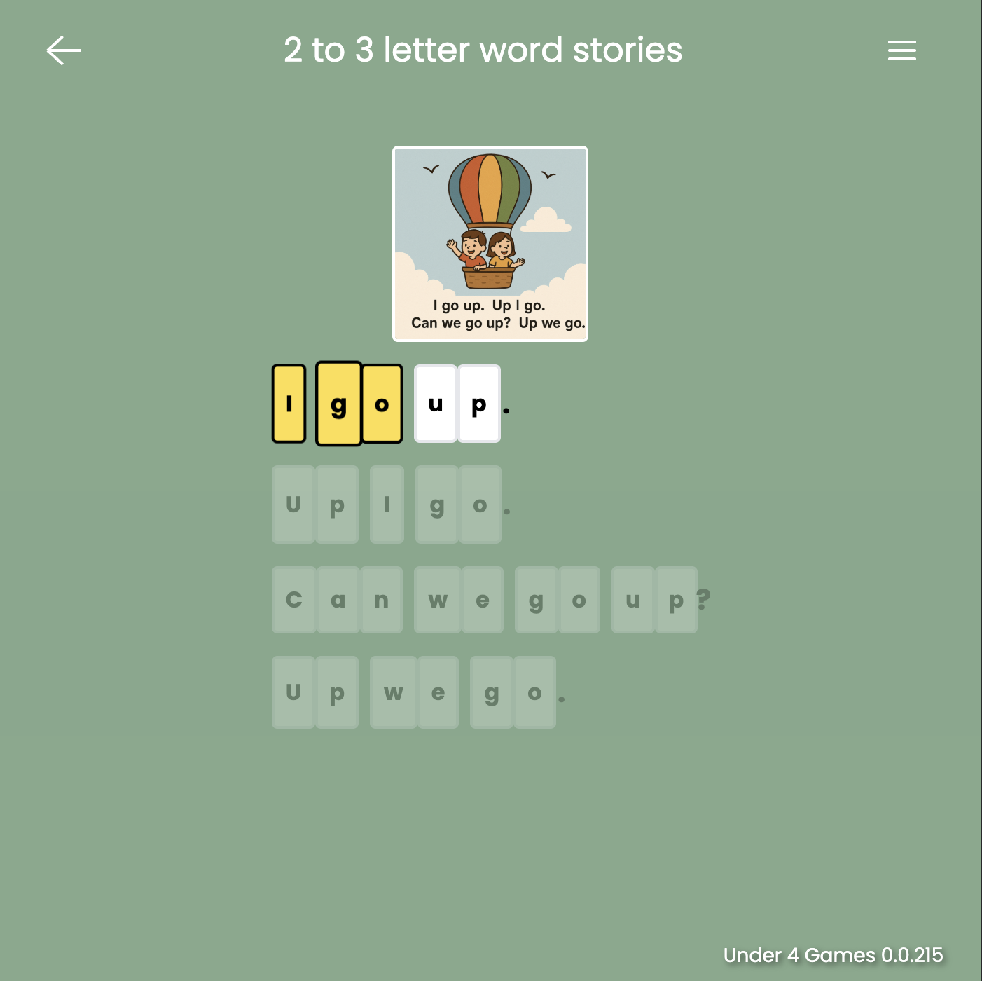 Read stories - Under4 Games